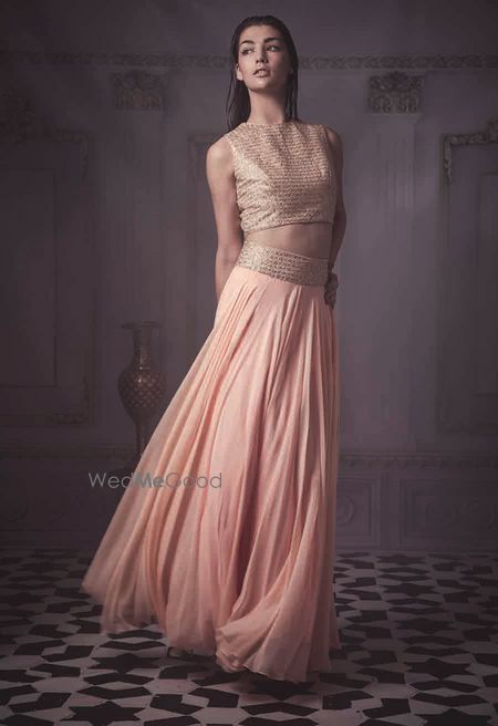 Photo of pastel pink lehenga