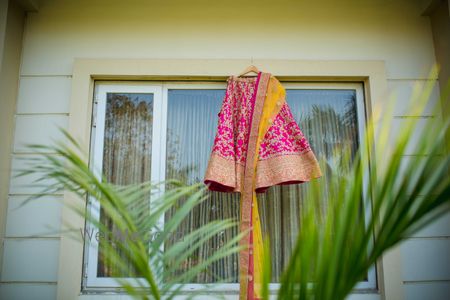 Photo of bridal lehenga shot