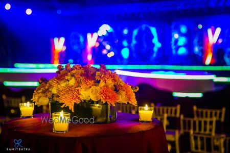 Photo of red table arrangement