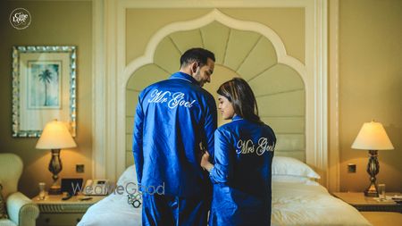 Photo of Bride and getting ready shot idea in robes