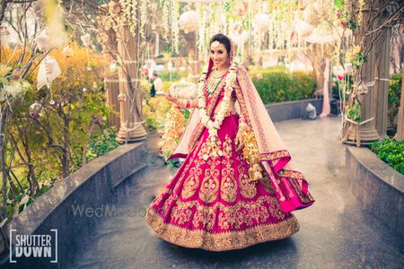 Photo of bridal portraits