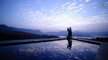 Photo of romantic couple shot