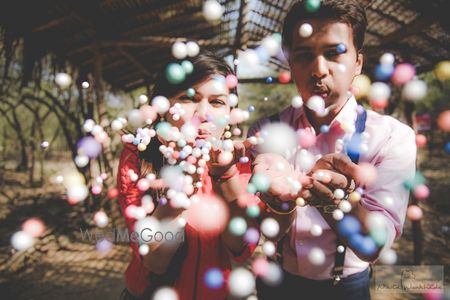 Photo of Thermocol Balls at Pre-Wedding