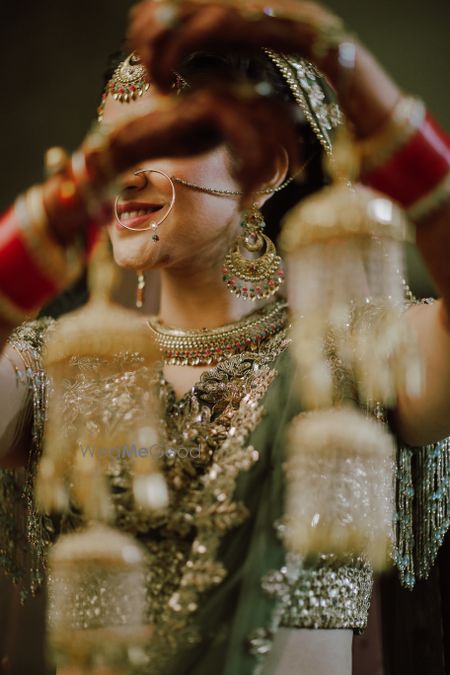 Photo of unique bridal jewellery shot