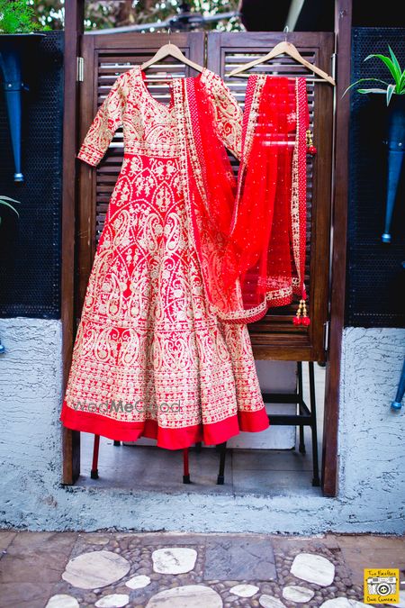 Photo of Red bridal anarkali