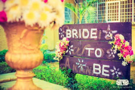 Photo of Bride To Be Blackboard Entrance Decor