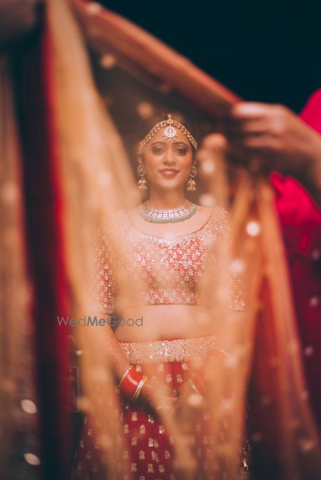 Photo of Bride Wearing Dupatta Shot