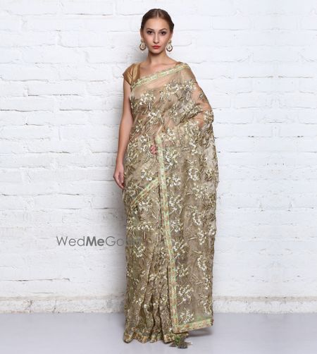 Photo of Gold Tissue Work Saree