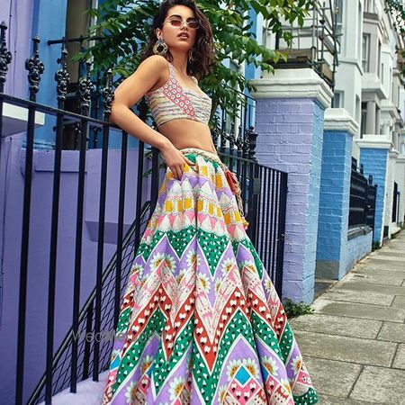 Photo of offbeat lehenga option for a sangeet