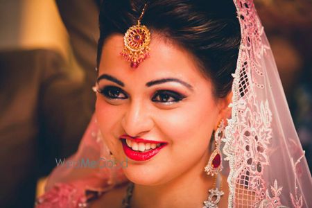 Photo of Pink Bride Portrait