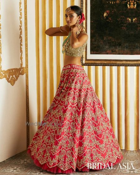 Red Bridal Lehenga Photo bridal lehenga