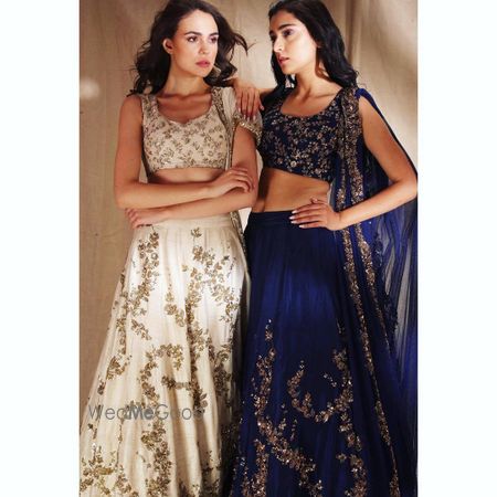 Navy Blue Bridal Lehenga Photo bridal lehenga