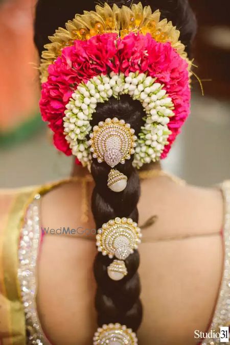 Photo of South Indian Wedding Braid Hairstyle