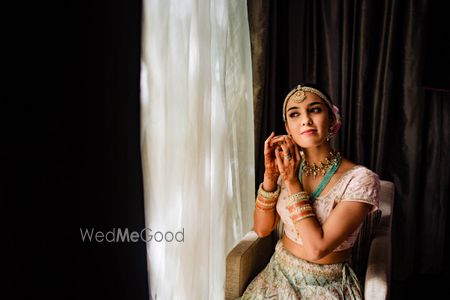 Photo of Getting ready shot of a bride.