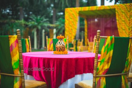 Photo of Mehendi table setting