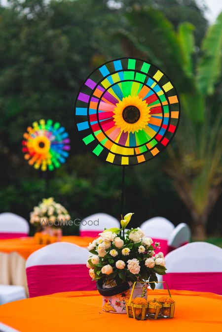 Photo of Floral table centerpiece in day decor