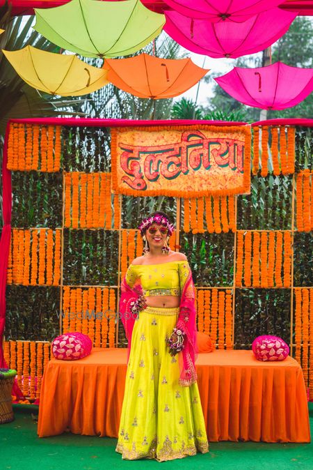 Photo of Colorful and fun mehendi decor