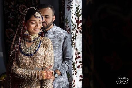 Photo of Candid couple portrait.