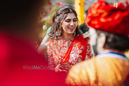 Photo of Bride to be on Mehndi